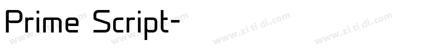Prime Script字体转换